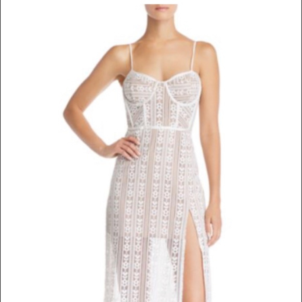 For Love & Lemons Dakota Lace Midi Dress